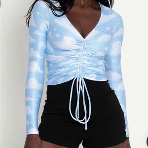 Blackmilk NWT cloud nine tie up long sleeve NWT